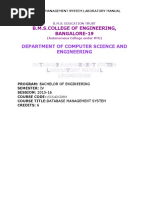 DBMS Lab Manual 7-2-2016