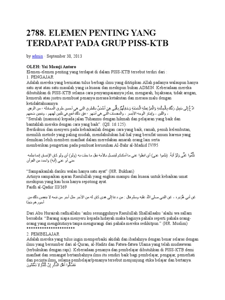 Dalil Ttg Ilmu Dan Unsur2 Nya Pdf