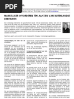 TBS n° 4 - Makkelijker invorderen ten aanzien van buitenlandse debiteuren