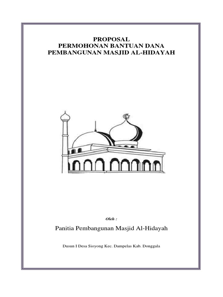 Permohonan Dana Pembangunan Masjid | PDF