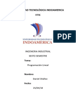 Investigación. Programación Lineal