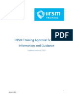 IIRSM Training Approval Scheme - Information and Guidance - 14feb18