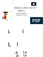 Aprendamos A Leer Con La Letra L