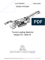 Tunnel Loading Machine ITC 120N #0516 Check Minutes