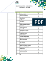 Daftar Kelompok Osce Kloter 1