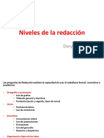 Niveles de La Redacción Según El Examen de PUCP