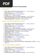 Object Oriented Programming - Lecture Notes, Study Material and Important Questions, Answers