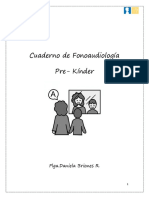 Cuaderno de Fonoaudiología. RE - KINDER