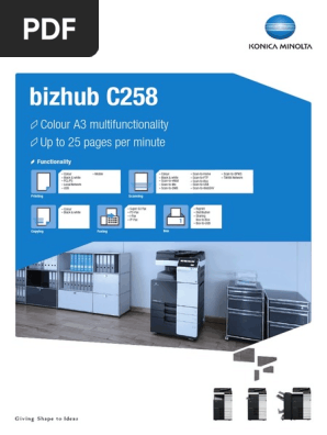 Bizhub c258 Datasheet