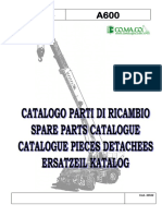 Spare Parts Manual(Cod.43522) A600 Sn. 507.684