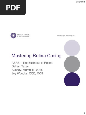asrs 2018 mastering retina coding joy woodke