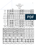 Score - Mozart Symphony 41 - Jupiter - First Movement X