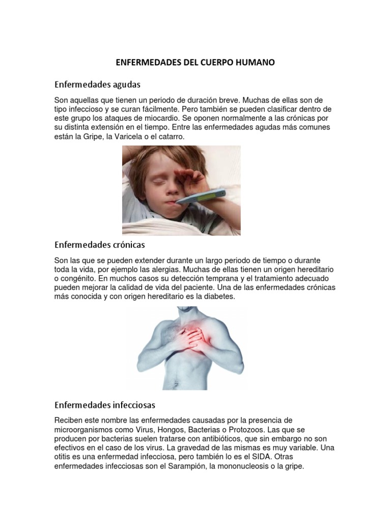 Enfermedades Del Cuerpo Humano | PDF | Cáncer | Virus