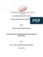 Evaluacion de Los Tratamientos Farmacologicos en Odontologia 2017