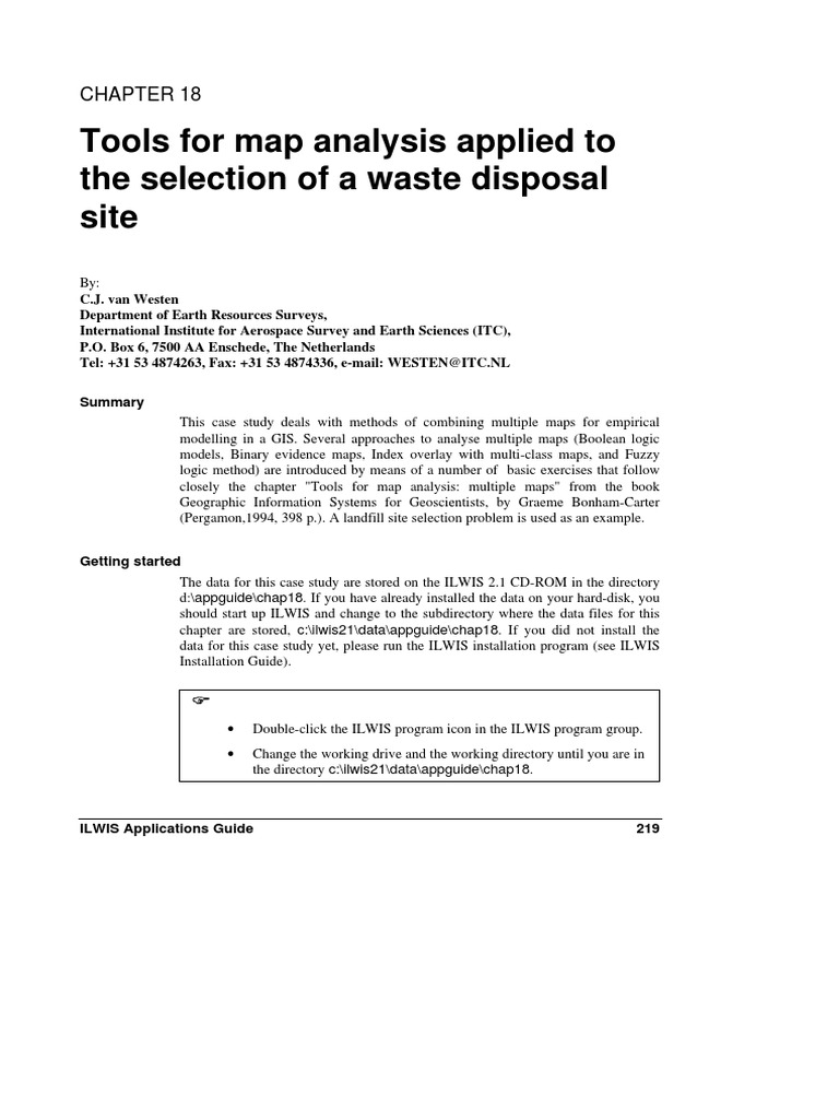 GIS Methods for Landfill Site Selection | PDF | Fuzzy Logic | Landslide