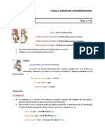 Ficha N.º 10 - 3. Declinação