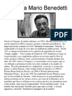 Biografía Mario Benedetti