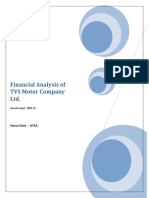 Financial Analysis of TVS Motor Company LTD