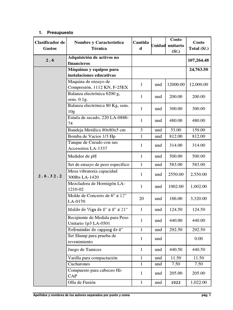 Ejemplo de Presupuesto para Tesis | PDF | Presupuesto | Informática y ...