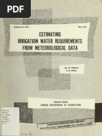 Estimating Crop Irrigation Requirements