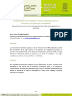 Caracterización de Los Deportes Desde La Lógica Estructural y Funcional y Su Aplicación Al Baloncesto PDF