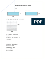 Elaboracion Presupuesto Piscina