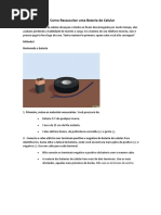 Como Ressuscitar Uma Bateria de Celula