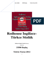 0551 Redhouse - Ingilizce Turkce - Sozluk Redhouse English Turkish - Dictionary - (Latin Latin) - (33500 - Bashliq) (Tebriz Turuz 2012) PDF