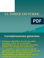 El Saber Escuchar - Clase 3 - Comunicación y Comportamiento Interpersonal