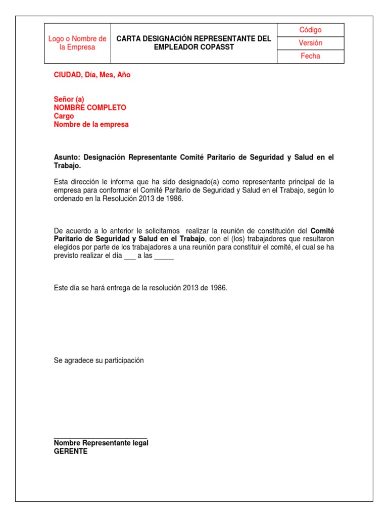 Carta De Empleador Para Empleado