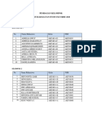 Pembagian Kelompok Se 2018