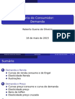 Teoria do Consumidor: Demanda e Elasticidade Renda