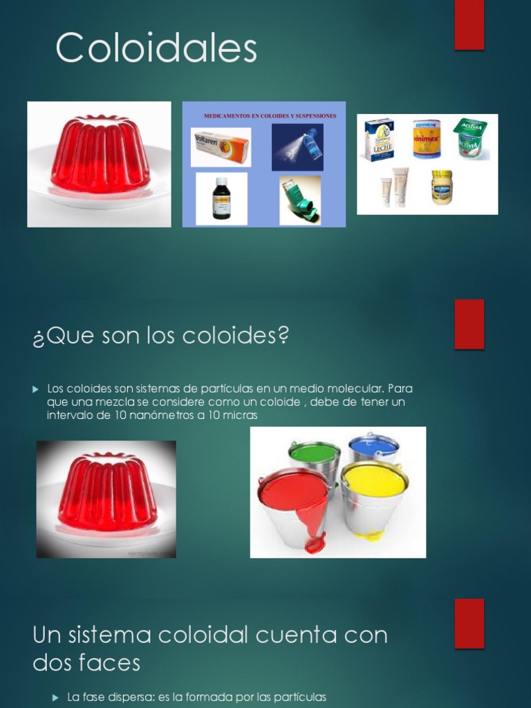 Exposición Coloides PDF Coloide Química