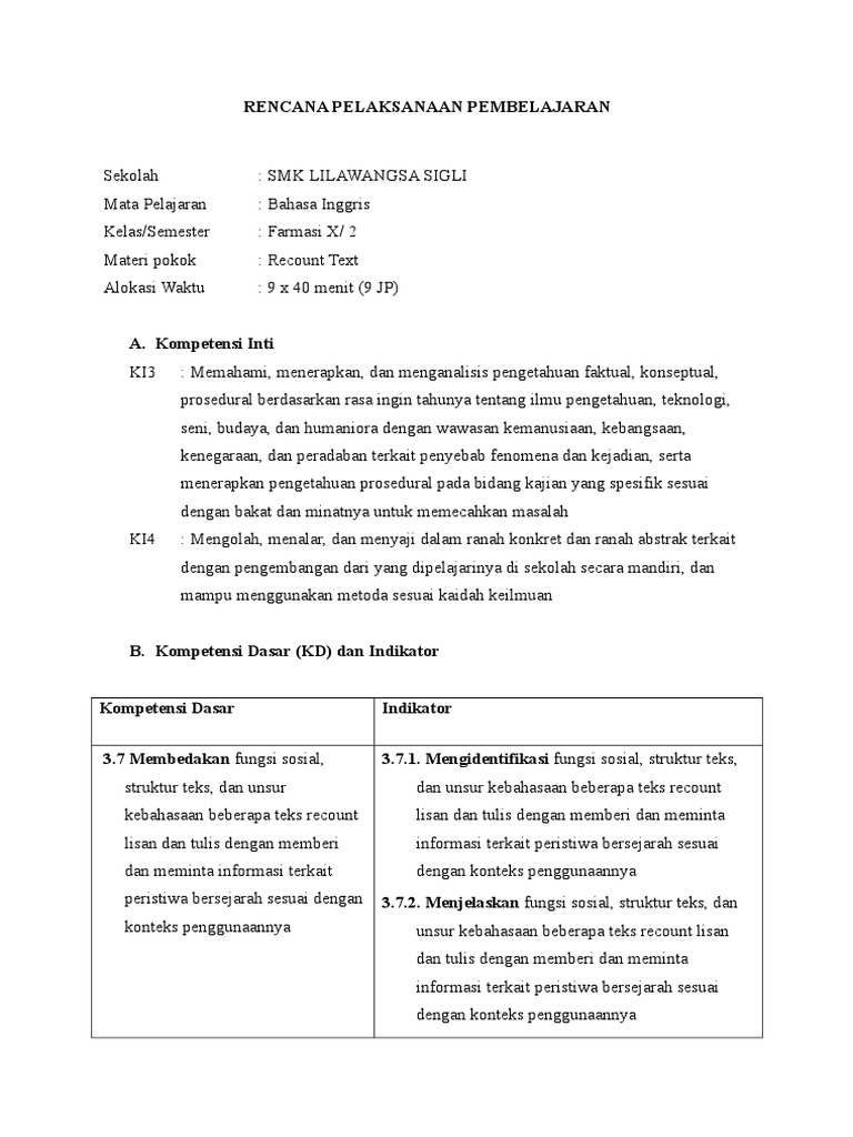 Contoh Soal Recount Text Peristiwa Bersejarah Contoh