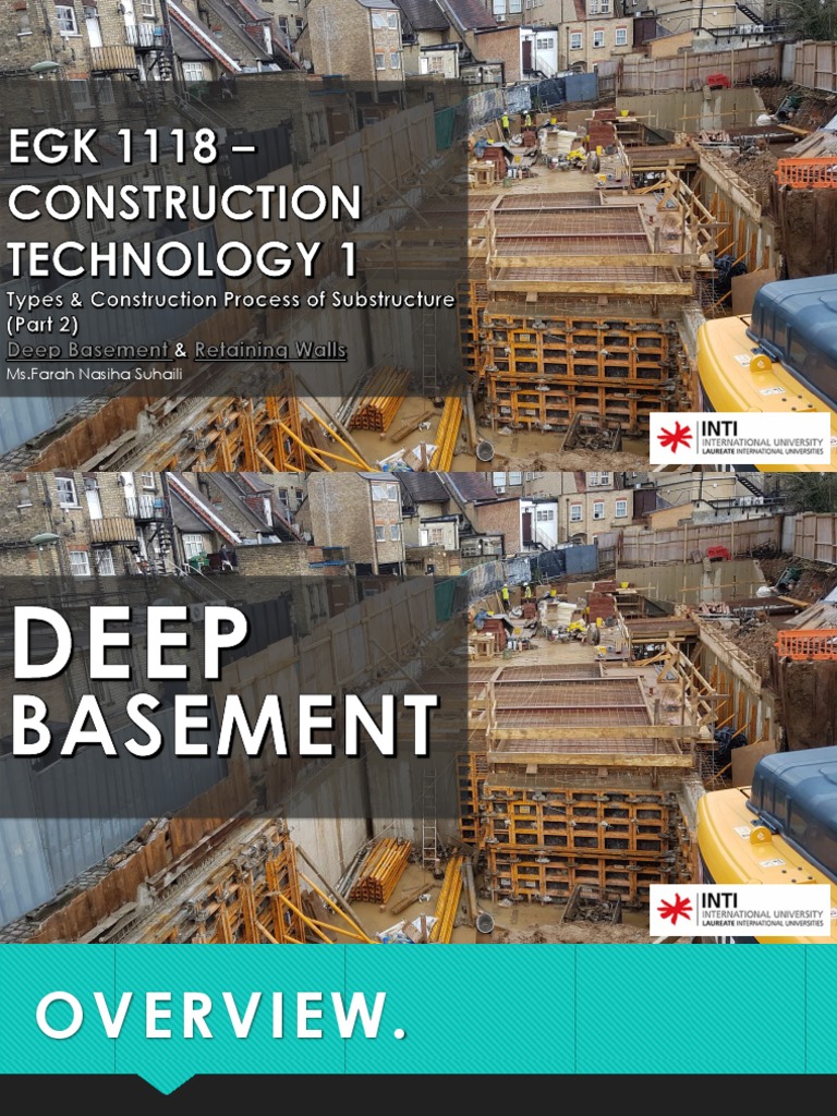 Deep Basement Construction Techniques | PDF | Deep Foundation | Tunnel