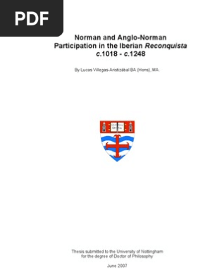 Anglo Normans In Spain Normans Crusades