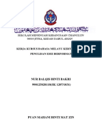 Kerja Kursus Bahasa Melayu Kertas 4.2