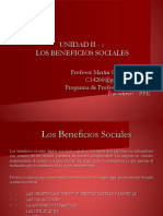 Unidad II - Los Beneficios Sociales - Sem.4. 16568