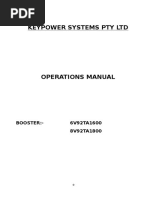 Booster Operation Manual Key Power 8v92