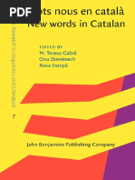 [IVITRA Research in Linguistics and Literature7] M. Teresa Cabré Castellví, Ona Domènech Bagaria, Rosa Estopà Bagot - Mots nous en català _ New words in Catalan_ Una panoràmica geolectal _ A diatopic view (2014, John Benjamins Pub