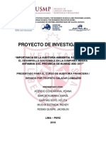 Auditoria Ambiental Trabajo de Investigacion