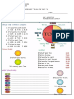 Learning Objectives: - To Express The Time by Expressions. Unit 2: Around Town - To Recognize The Time