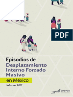 Informe de Desplazamiento Interno Masivo en Mexico 2017