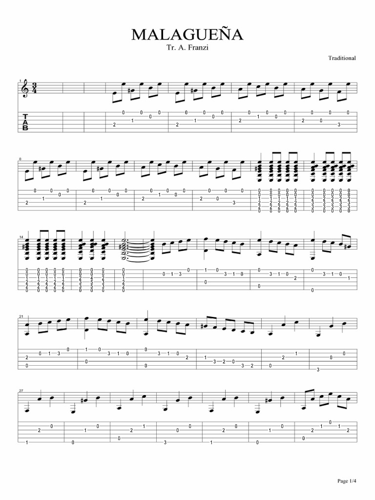 MALAGUENA Tab Bis PDF | PDF