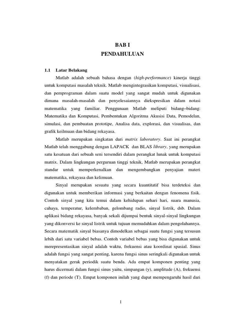 Transformasi Fourier Diskrit pada Sinyal | PDF