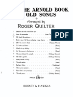 From The Arnold Book of Old Songs - Quilter