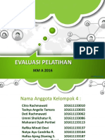 EVALUASI PELATIHAN