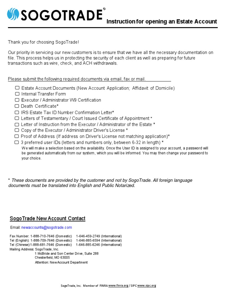 Estate Account PDF Securities (Finance) Arbitration