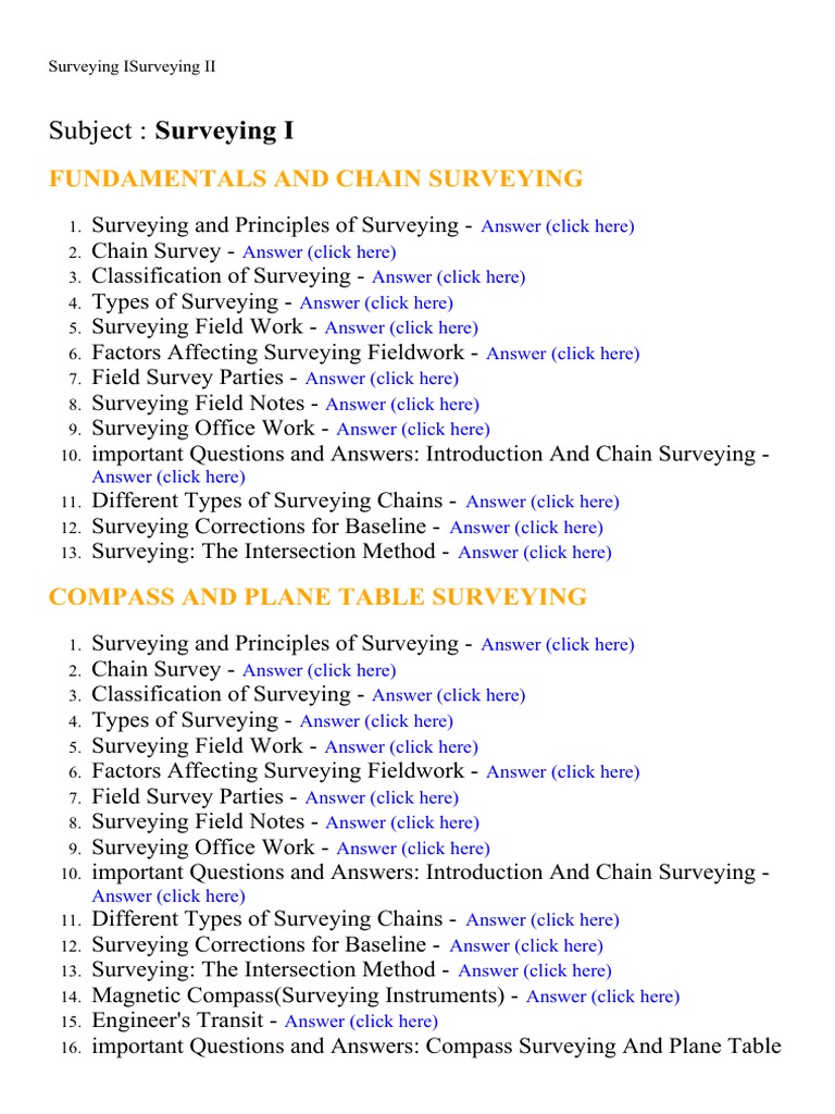 Surveying Lecture Notes, Study Material and Important Questions, Answers Surveying Global