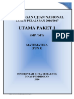 Paket 1 Matematika Un 2017